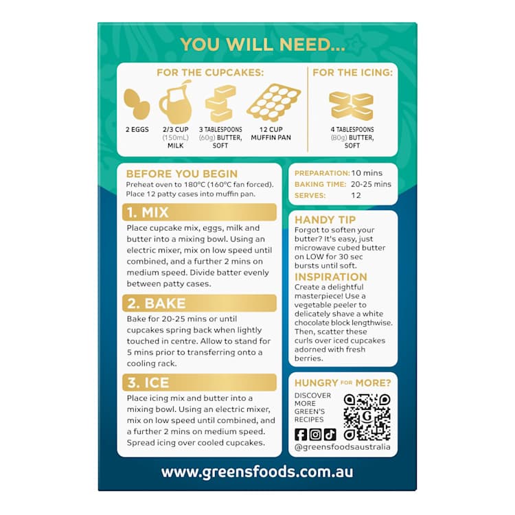 Green's Vanilla Cupcakes