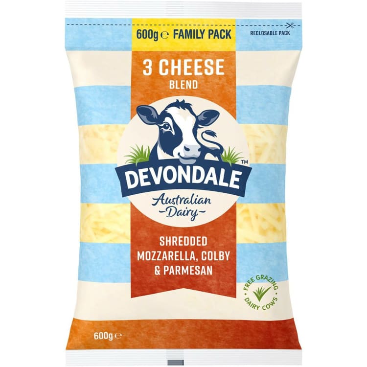 Devondale Three Cheese Shredded