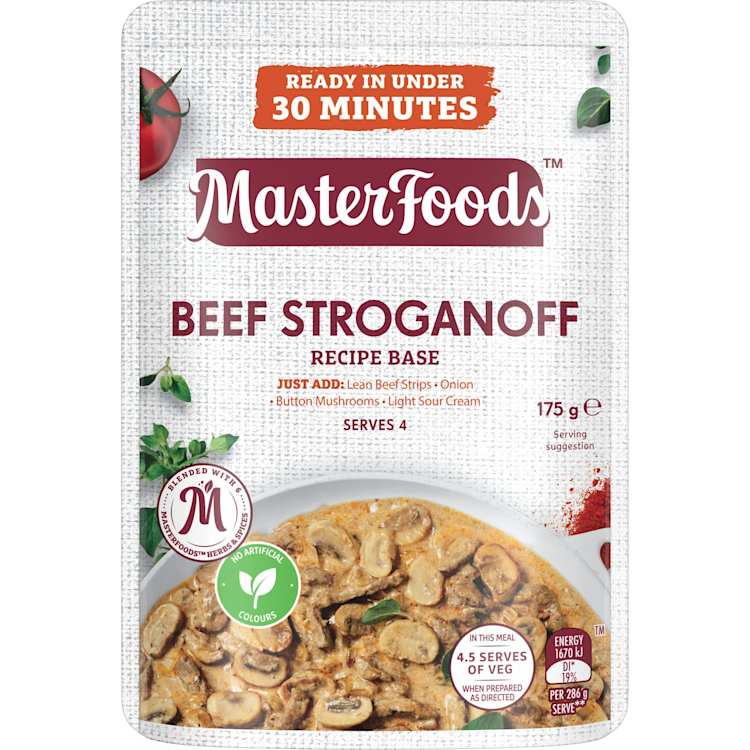 MasterFoods Recipe Base Beef Stroganoff