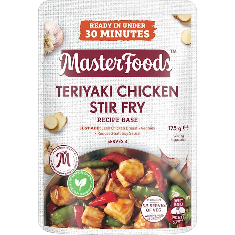 MasterFoods Teriyaki Chicken Stir Fry Recipe Base