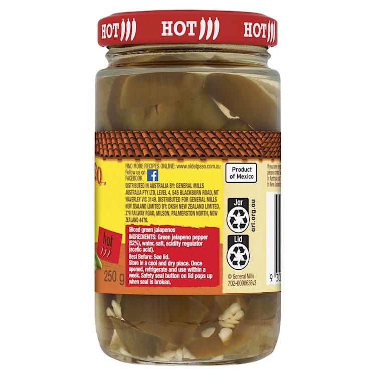 Old El Paso Mexican Green Jalapenos
