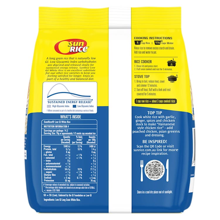 SunRice Low GI White Rice
