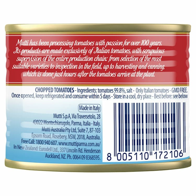 Mutti Finely Chopped Tomatoes