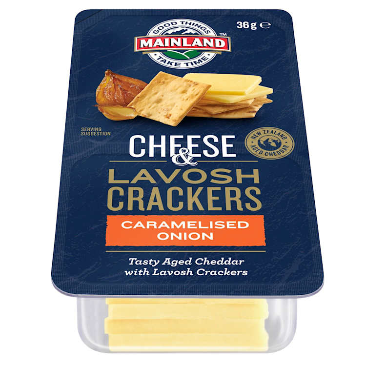 Mainland Cheese & Lavosh Crackers Caramelised Onion