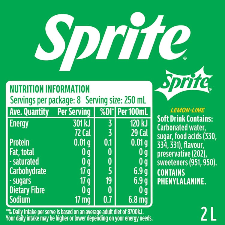 Sprite Lemonade Soft Drink