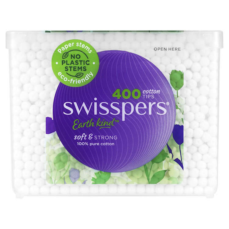 Swisspers Cotton Tips Paper Stems