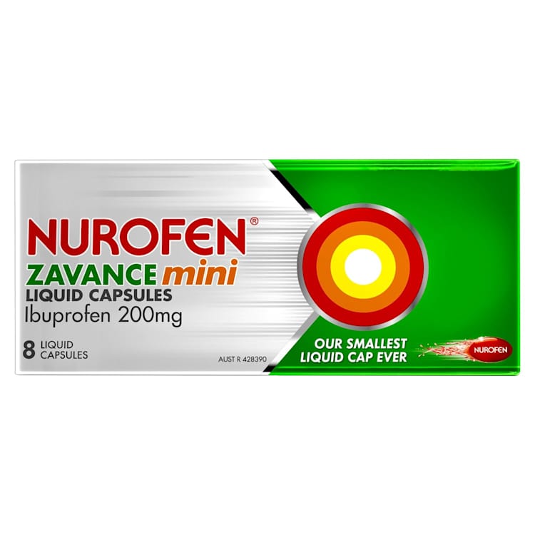 Nurofen Zavance Ibuprofen Mini Liquid Capsules 
