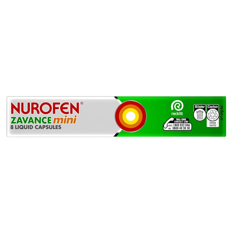 Nurofen Zavance Ibuprofen Mini Liquid Capsules 
