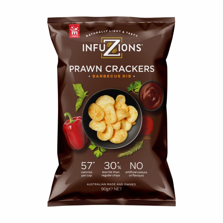 Majans Infuzions Prawn Crackers BBQ Rib Flavour