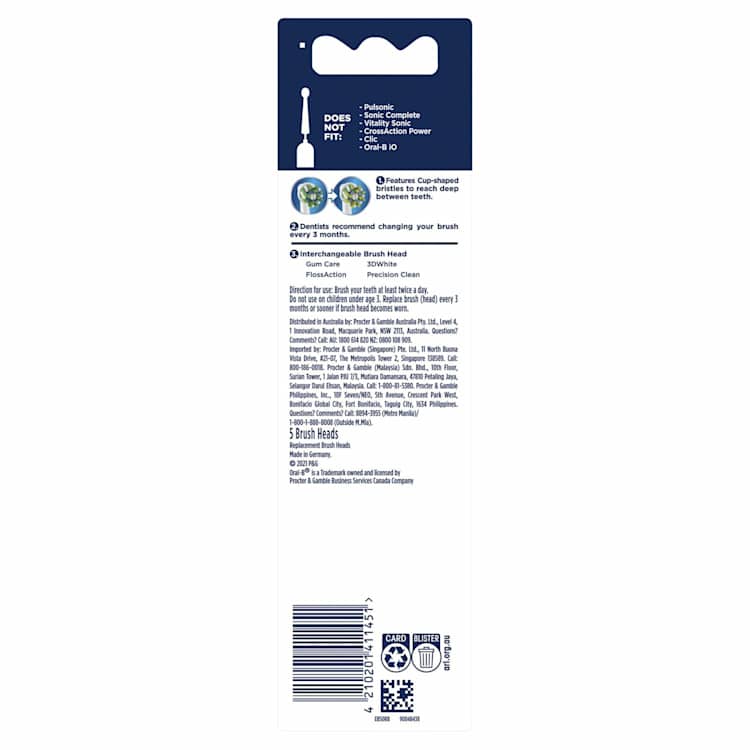 Oral-B Power Brush Head Refill Cross Action