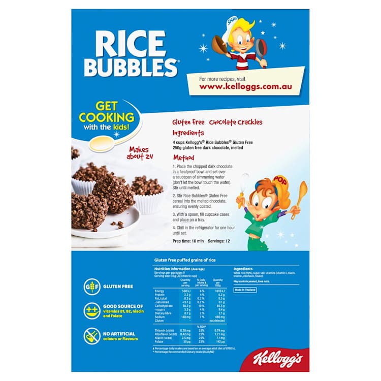 Kellogg's Rice Bubbles Gluten Free