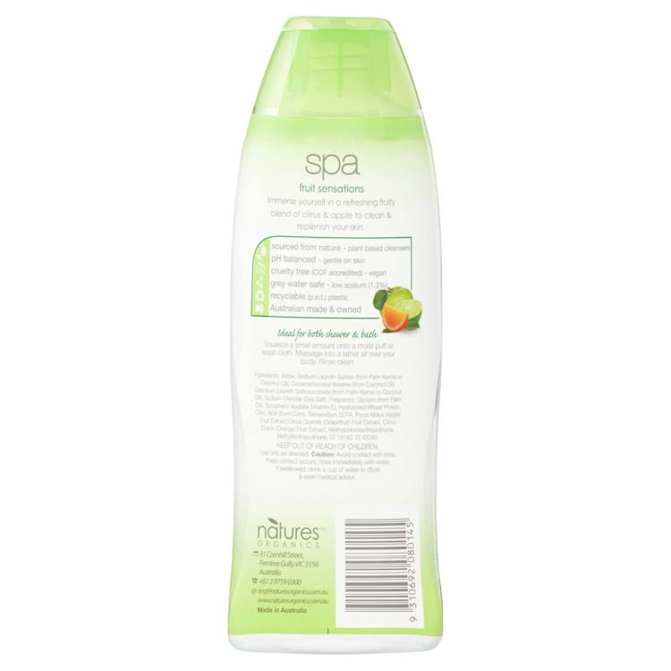 Natures Organics SPA Fruit Sensations Shower Gel