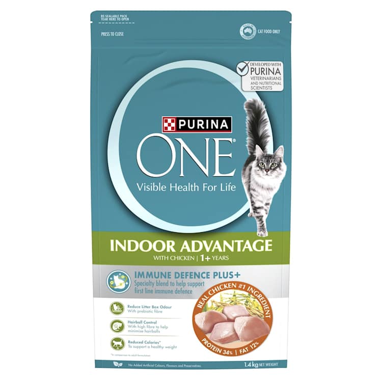 Purina One Adult Indoor Advantage With Chicken Dry Cat Food Bag