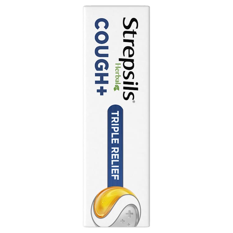 Strepsils Herbal Cough + Lozenges Honey Lemon