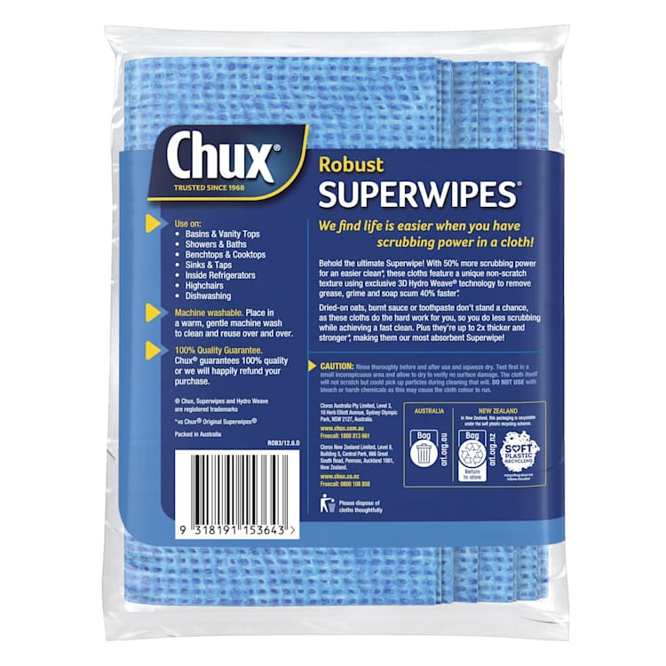 Chux Superwipes Robuste Wipes