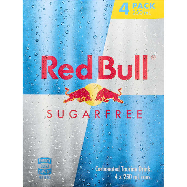 Red Bull Energy Drink Sugar Free Cans