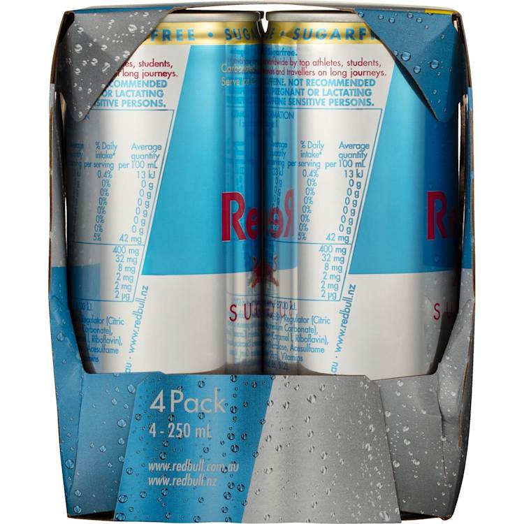 Red Bull Energy Drink Sugar Free Cans