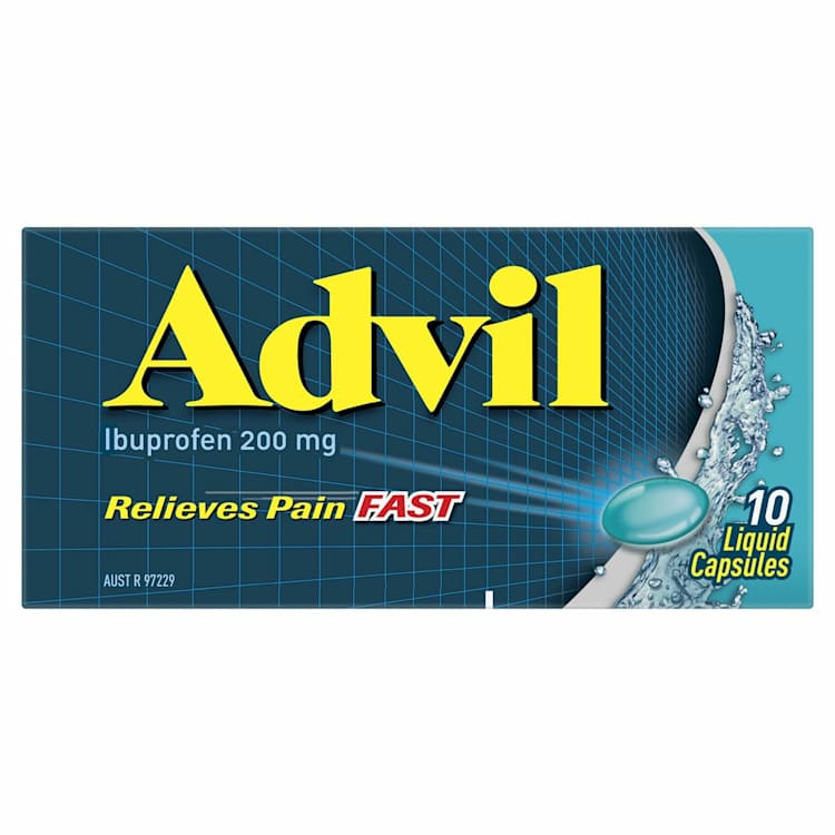 Advil Liquid 200mg Capsules