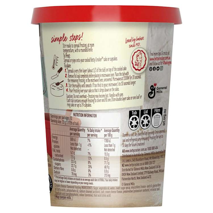 Betty Crocker Frosting Cream Cheese