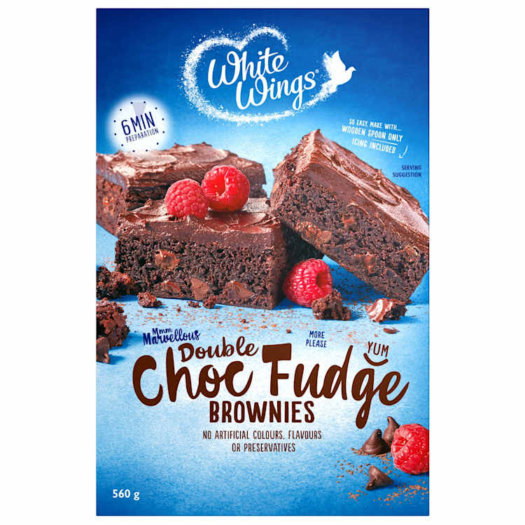 White Wings Double Choc Fudge Brownies