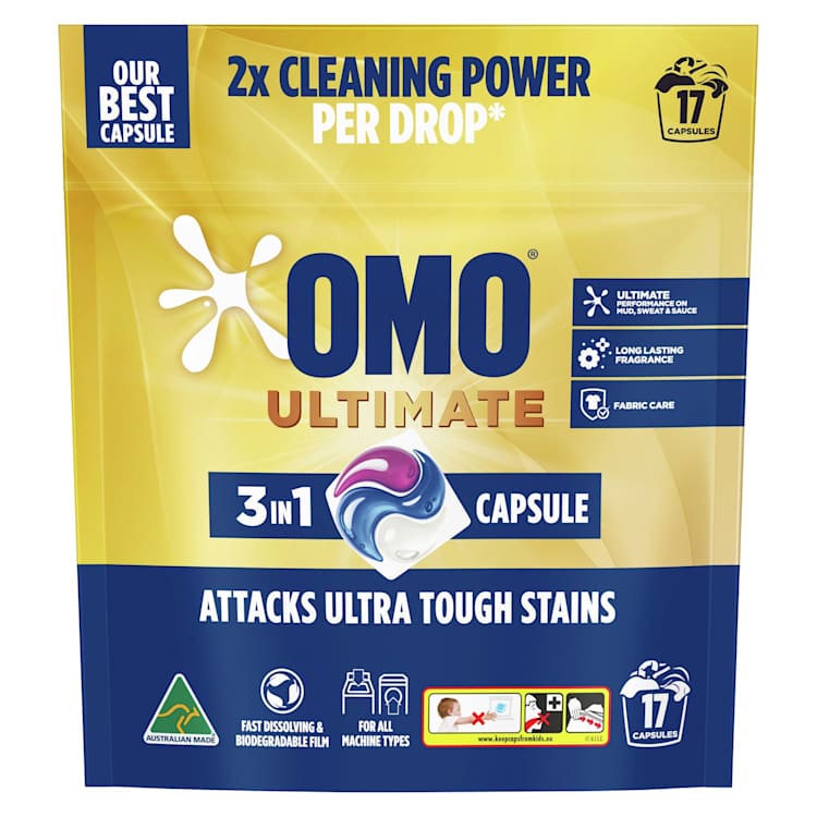 OMO Ultimate 3 in 1 Laundry Capsules