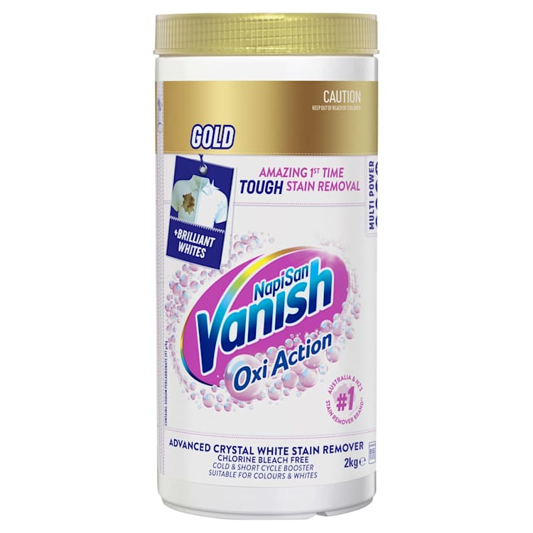 Vanish Napisan Laundry Products Gold Multi Power Crystal White