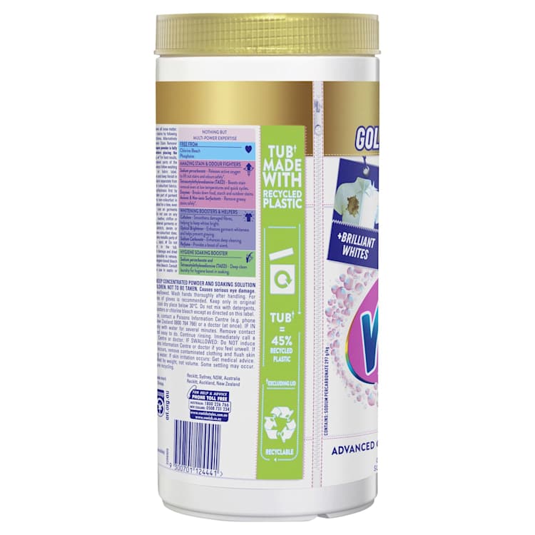 Vanish Napisan Laundry Products Gold Multi Power Crystal White