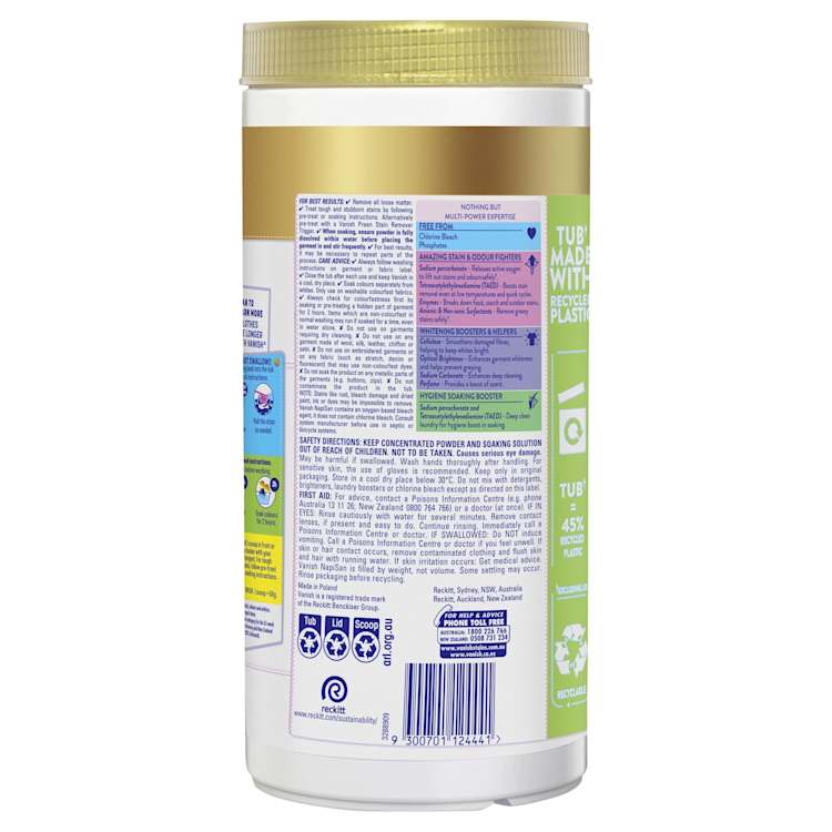 Vanish Napisan Laundry Products Gold Multi Power Crystal White