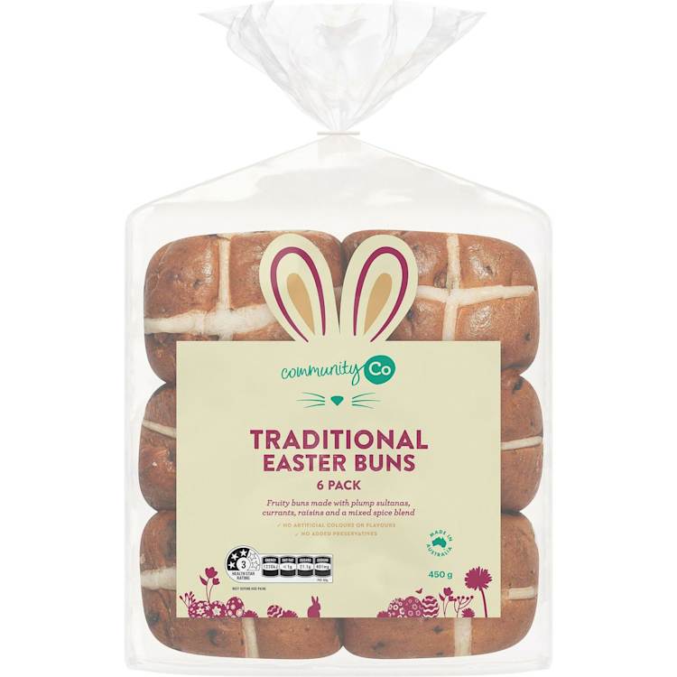 Community Co Traditional Hot Cross Buns