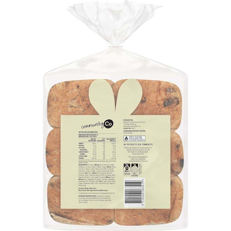 Community Co Traditional Hot Cross Buns