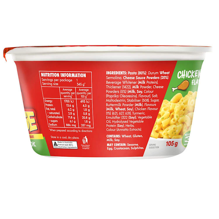 The Big Cheese Bowl Noodles XL Cheesy Chook