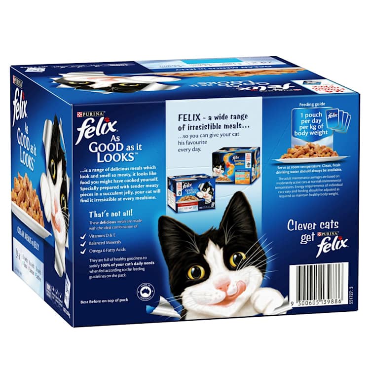 Felix Adult As Good as it Looks Ocean Menus in Jelly Wet Cat Food