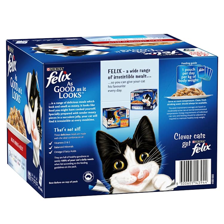 Felix Adult As Good as it Looks Meat Menus in Jelly Wet Cat Food