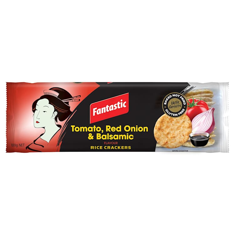 Fantastic Rice Crackers Tomato, Red Onion & Balsamic