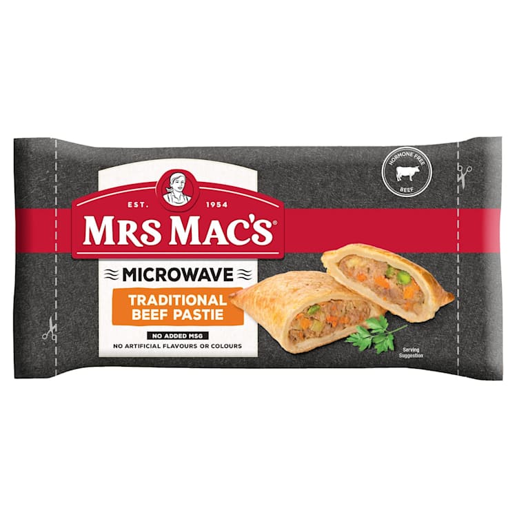 Mrs Mac's Microwave Traditional Beef Pastie