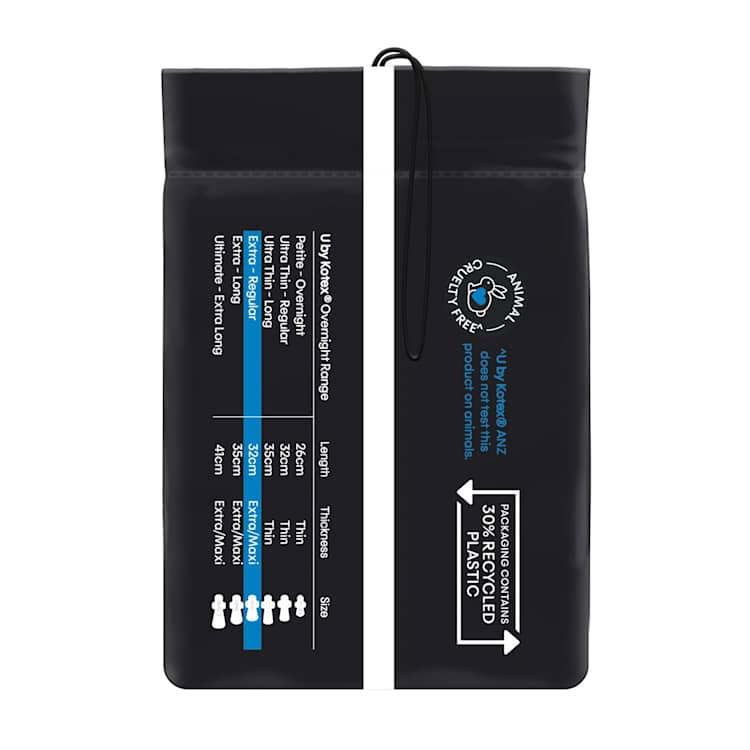 U By Kotex Overnight Pads Extra