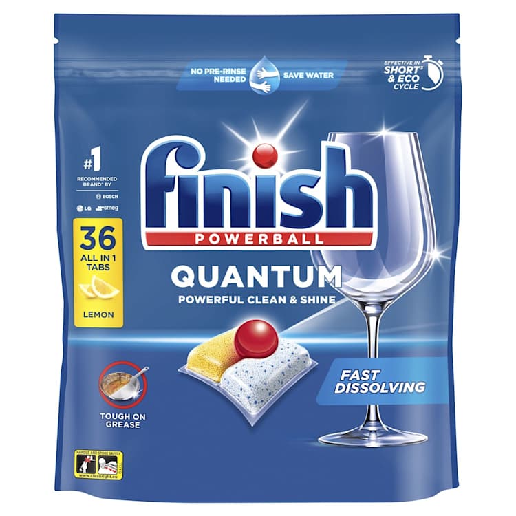 Finish Ultimate All in 1 Dishwashing Tablets Lemon Sparkle