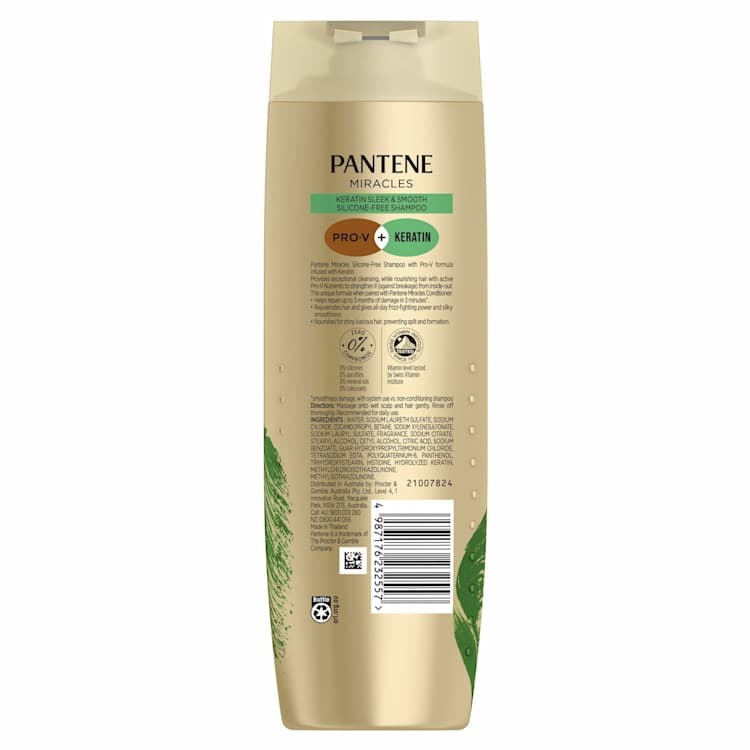 Pantene Miracles Keratin Smooth & Sleek Shampoo