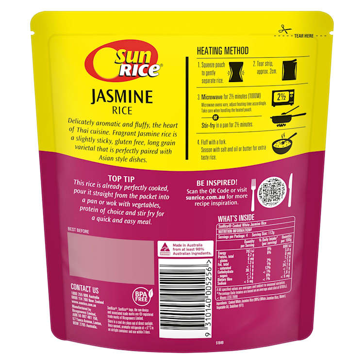 SunRice Jasmine Rice Pouch