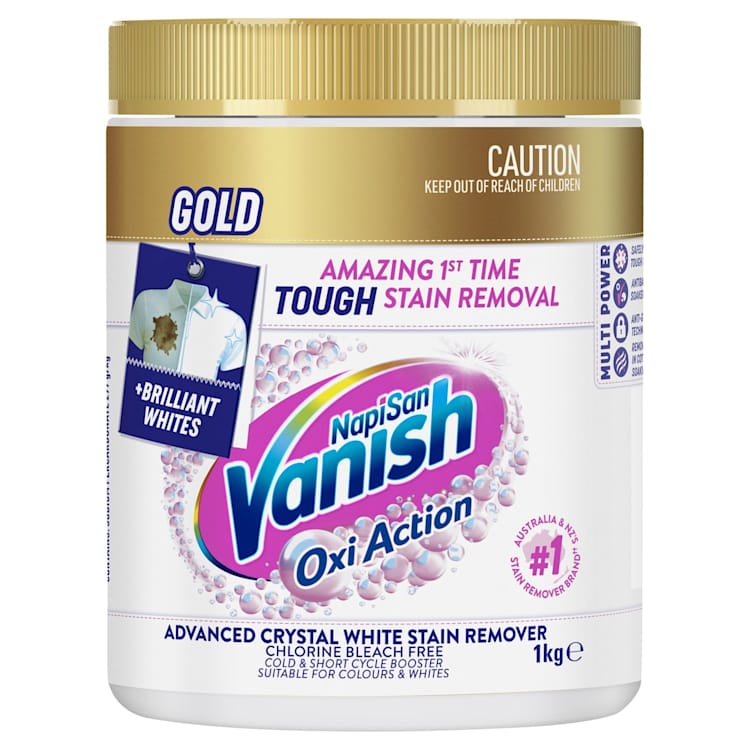 Vanish Napisan Laundry Products Gold Multi Power Crystal White