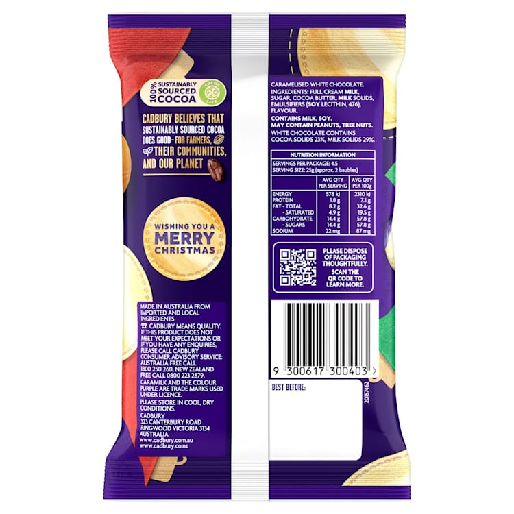 Cadbury Caramilk Baubles