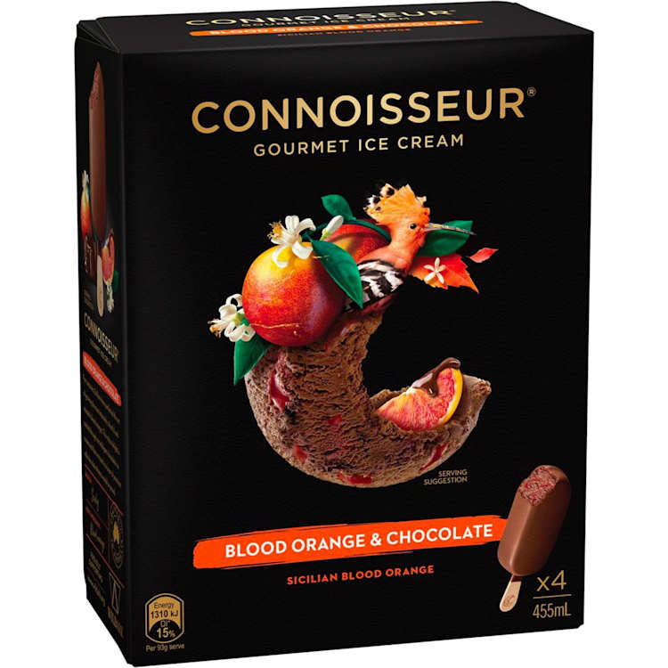 Connoisseur Gourmet Blood Orange & Chocolate Ice Cream Sticks