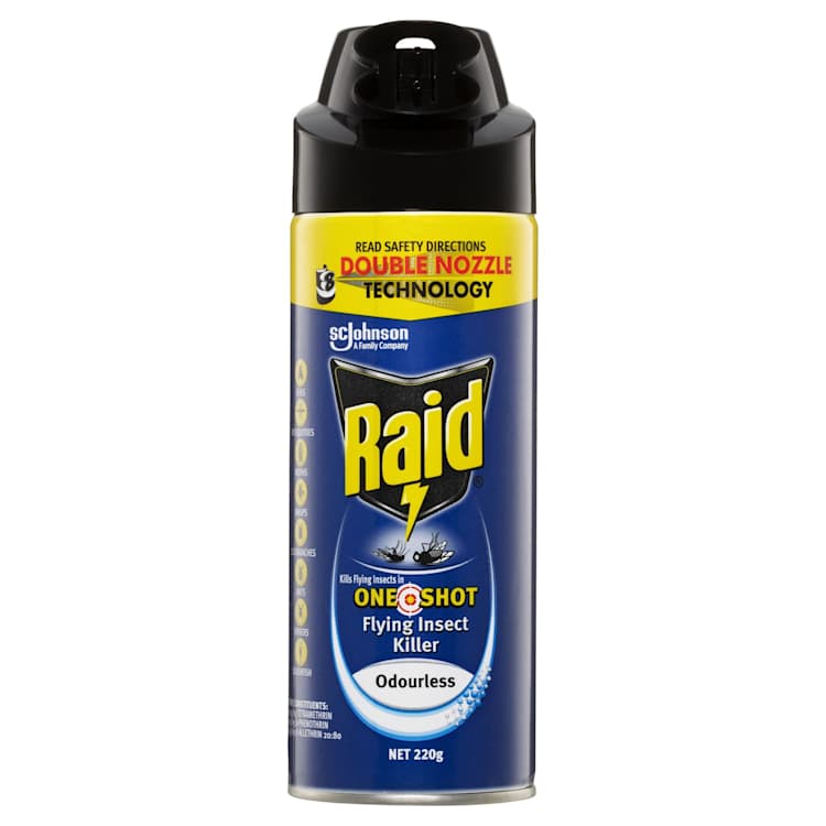 Raid One Shot Flying Insect Killer Odourless