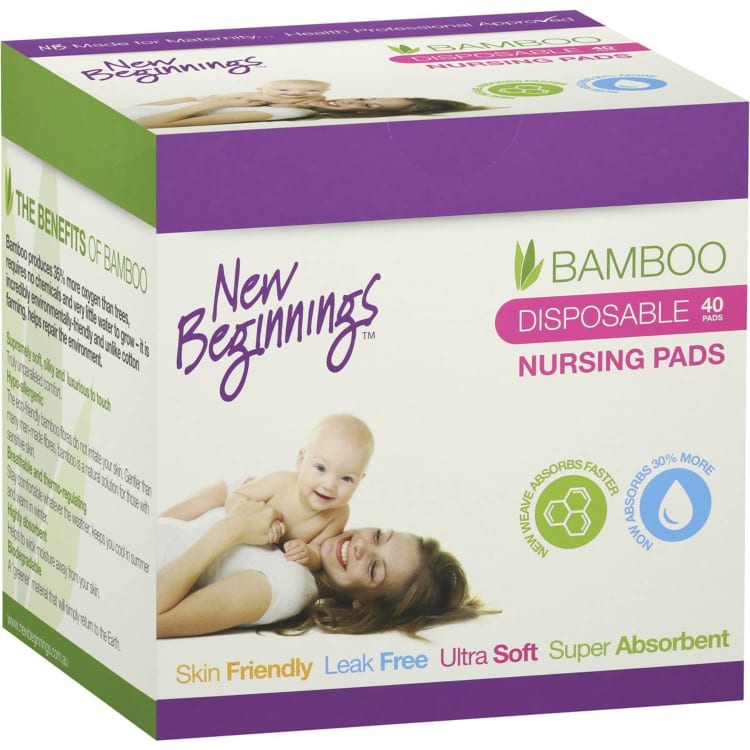 New Beginnings Bamboo Disposable Nursing Pads