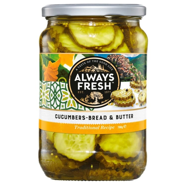 Always Fresh Cucumbers Bread & Butter