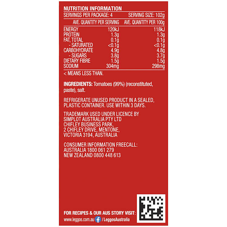 Leggo's Tomato Puree