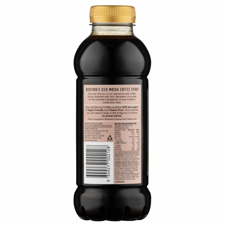 Bickford's Iced Coffee Syrup Mocha
