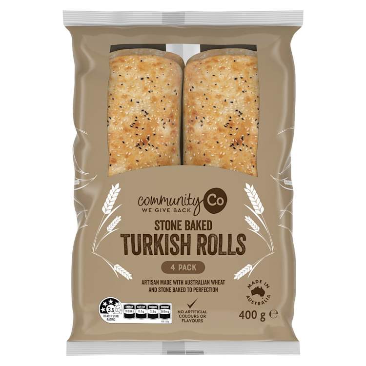 Community Co Stone Baked Turkish Oval Roll