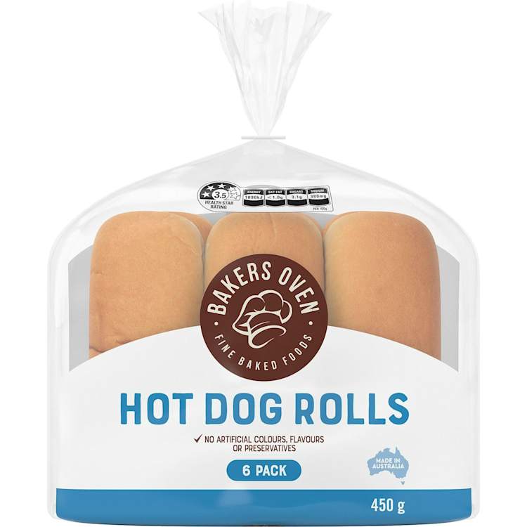 Bakers Oven Hot Dog Rolls