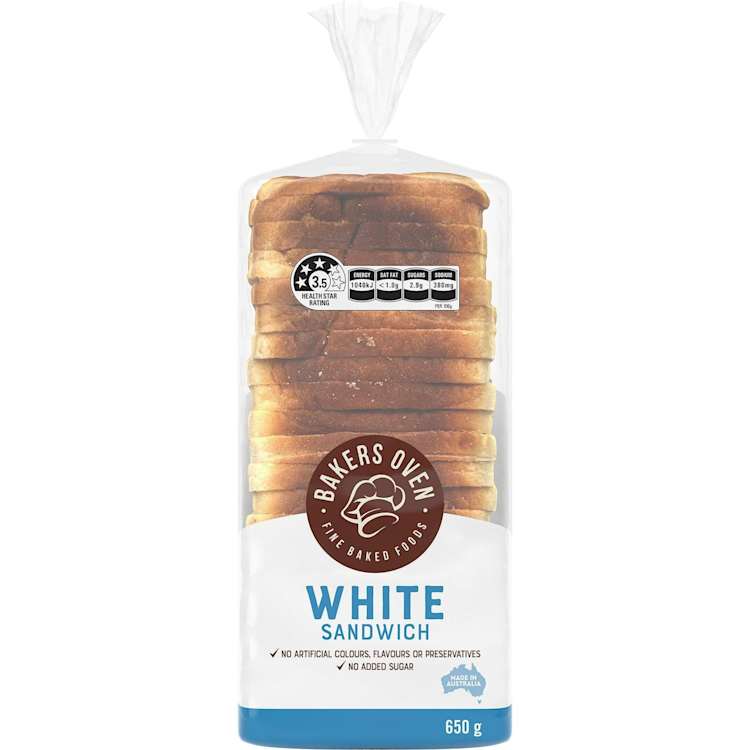 Bakers Oven White Sandwich Bread